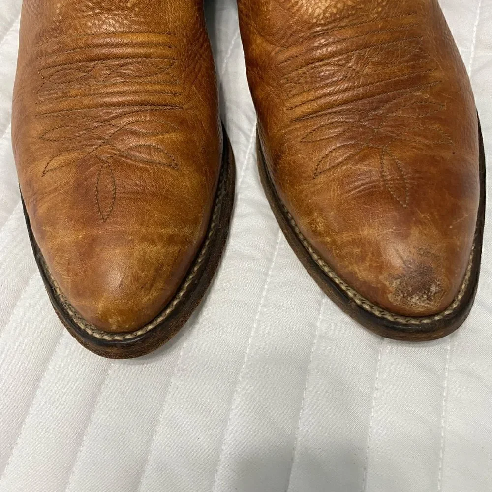 NOCONA Cowboy Leather Boots Men Size 8.5